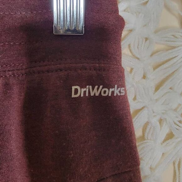 Athletic Works Driworks Pull String Jogger Sweatpants Burgundy Size Small - Picture 4 of 11